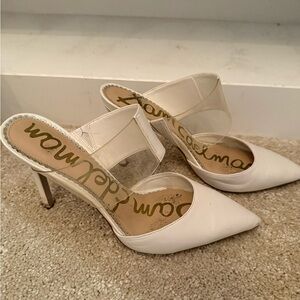 Sam Edelman white heels